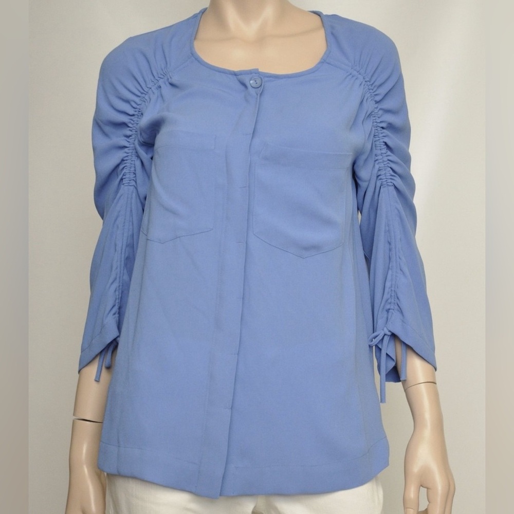 Nanette Lepore Bungle Jungle Blouse in Periwinkle